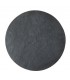 Under Round Plate in Artificial Black Stone Under Round Plate in Artificial Black Stone