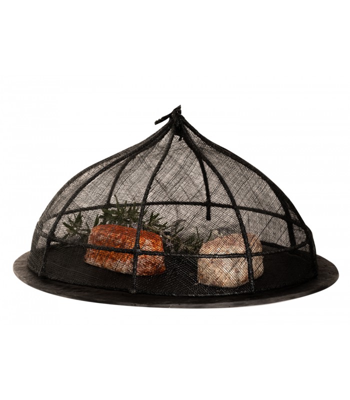 Sous Assiette Rond En Pierre Noir Artificielle