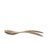 Cutlery for Brown Bamboo Fiber Salad Cutlery for Brown Bamboo Fiber Salad