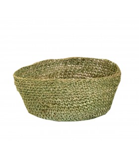 Green Abaca Crochet Bowl ø 18 cm