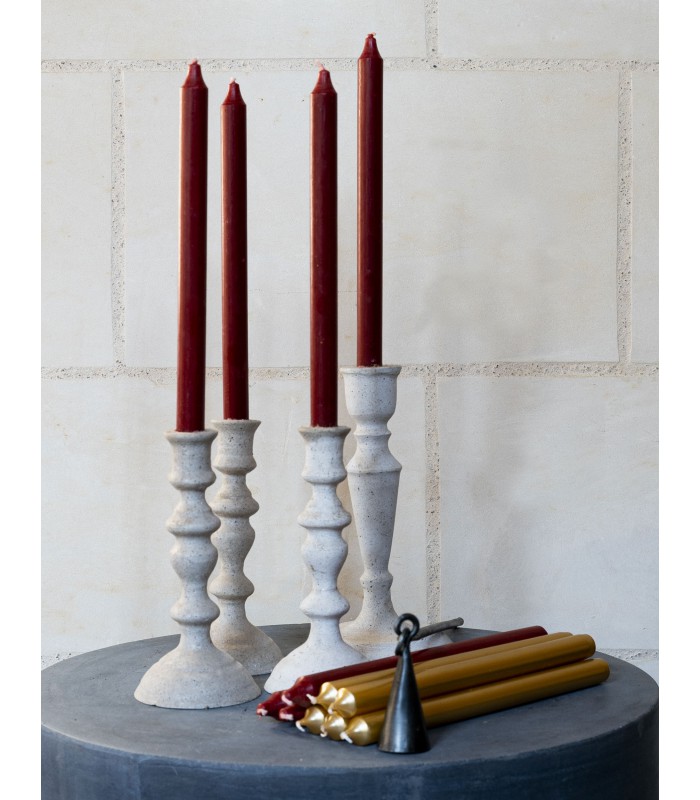 Bougie de cire rouge