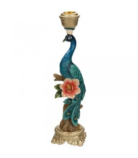 Candle Holder Peacock