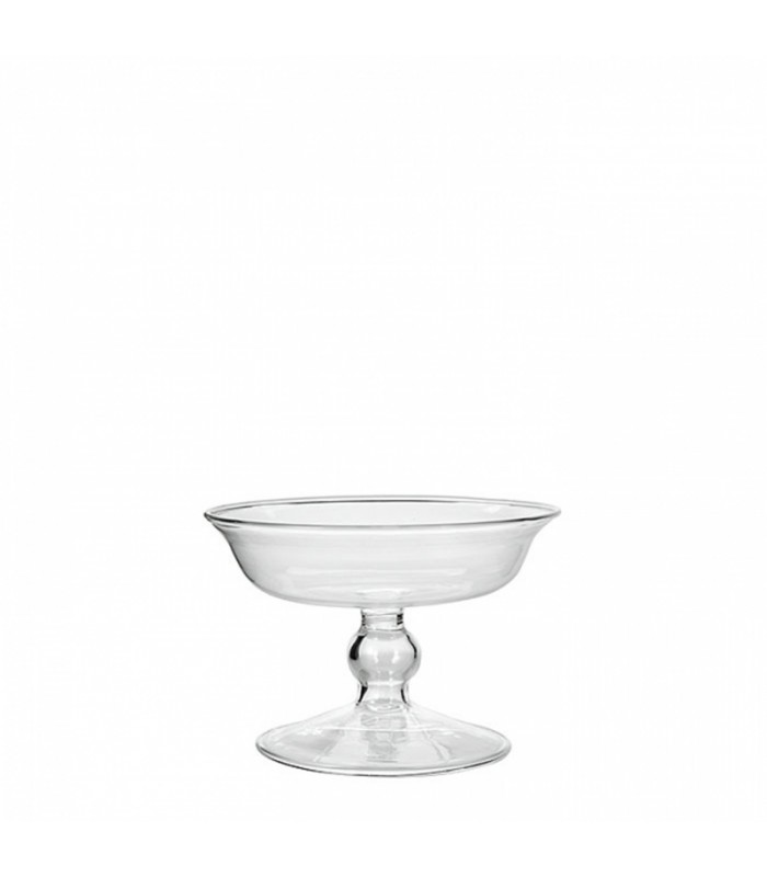 Small glass pedestal bowl
