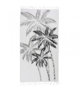 Hammam Towel Palm Tree White
