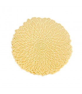 Plate Bordallo Bloom Sahara Yellow