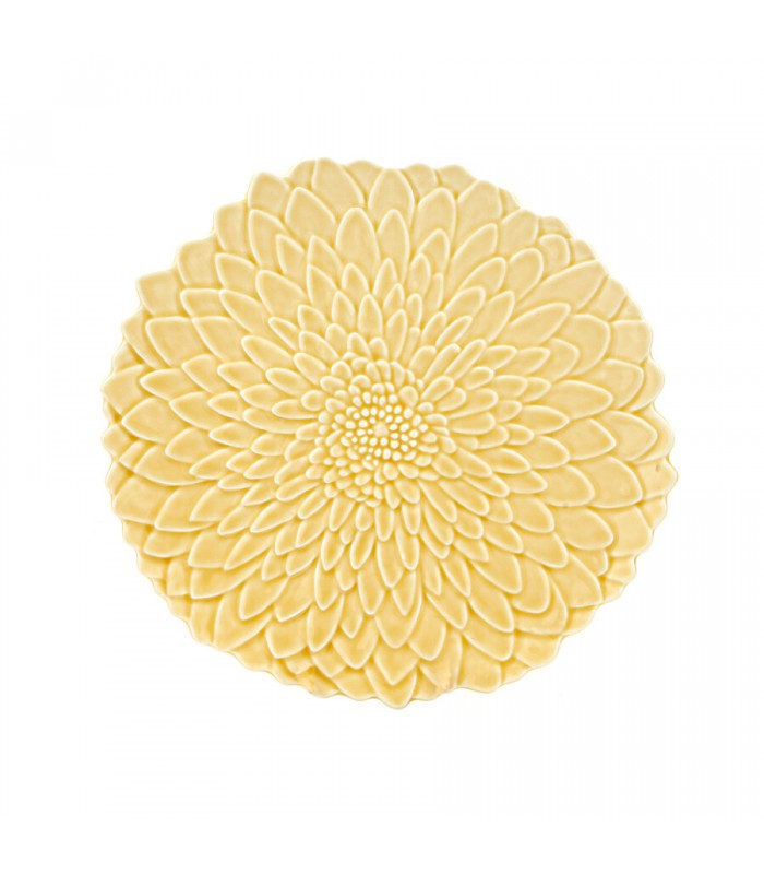 Bordallo Bloom Plate Sahara Yellow