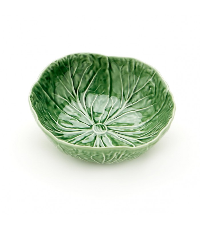 Petit saladier vert design feuille de chou