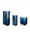 Elements Vases Triangular Blue (set of 3)