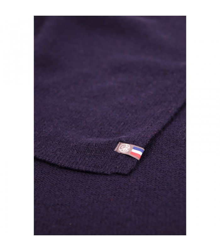 Poncho Paule cashmere navy blue