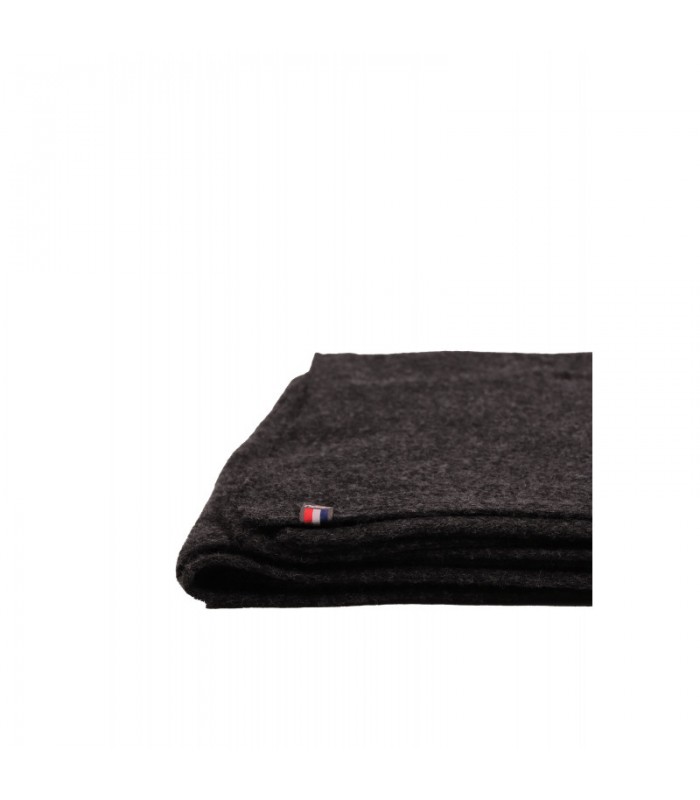 Poncho Paule in cashmere black chiné