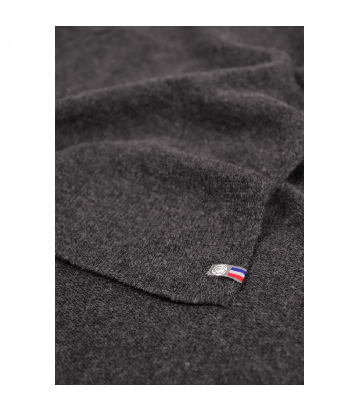 Poncho Paule in cashmere black chiné