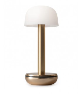 Lampe two gold Frosted