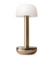 Lampe two gold Frosted