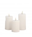 Sille Rechargeable Candles White (Set de 3)