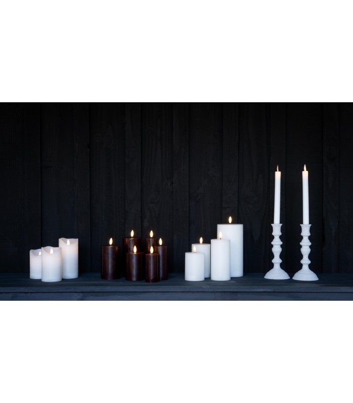 Sille Rechargeable Candles White (Set de 3)