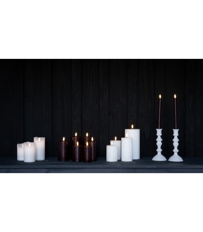 Sille Rechargeable Candles Bordeaux (Set de 3)