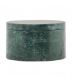 Green marble jar with lid