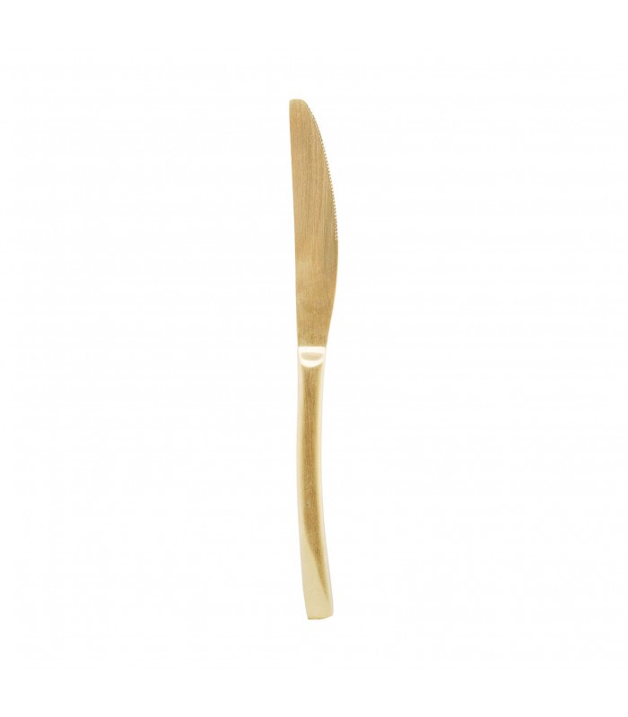 Titanium gold plated knife
