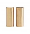 Brass salt and pepper shakers