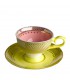 Multicolored coffee cup set