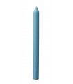 Paraffin wax tapered candle light blue