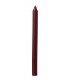 Paraffin wax tapered candle burgundy Paraffin wax tapered candle burgundy