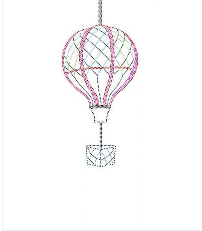 Dotted Hot air balloon
