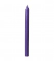 Paraffin wax tapered candle lilac
