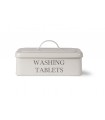 Washing tablets box with lid