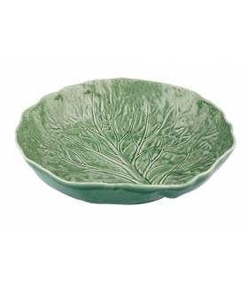Green salad bowl in cabbage optic