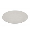 Assiette blanche feuille de chou