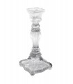 Glass candlestick clear
