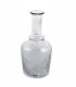 Carafe en verre transparent avec relief fleur de lys