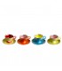 Multicolored coffee cup set