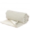 Linen Bed throw natural white