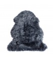 Wool sheepskin dark navy blue