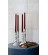 Paraffin wax tapered candle burgundy Paraffin wax tapered candle burgundy